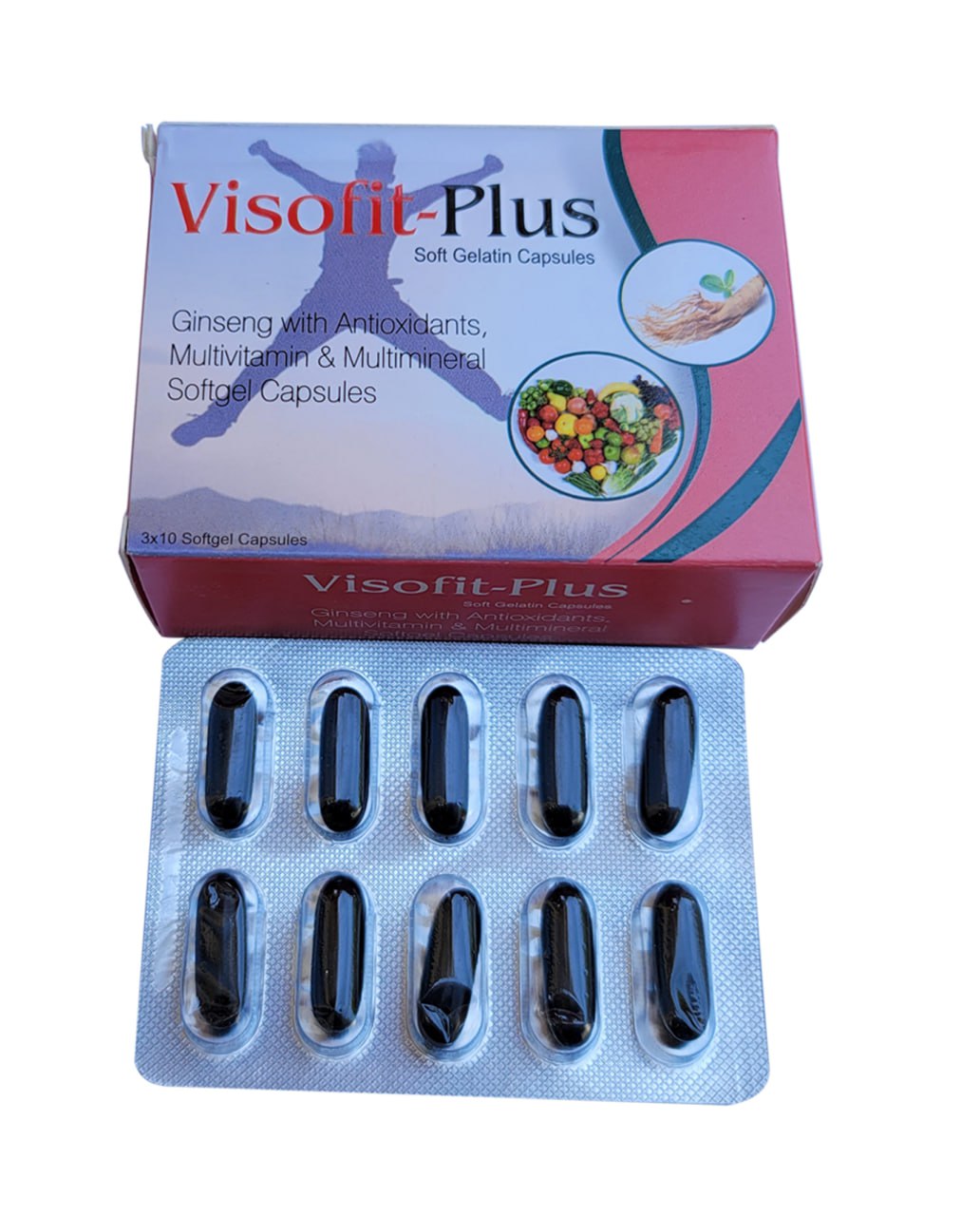 Ginseng with Antioxidants, Multivitamin & Multiminerals Softgel Capsules (VISOFIT PLUS)