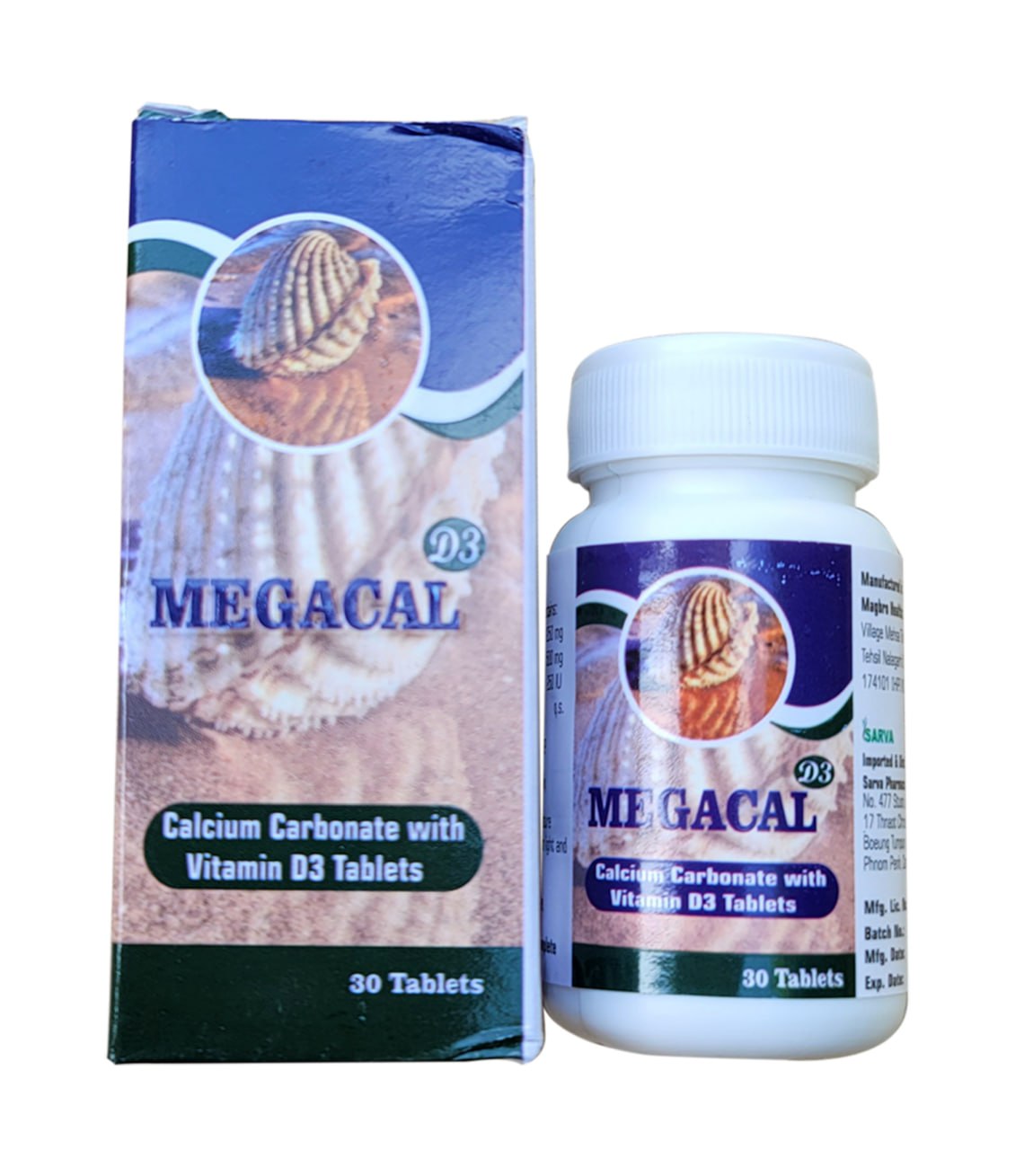 Calcium carbonate with vitamin D3 Tablets (MEGACAL D3)
