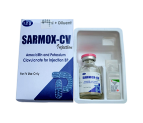 Amoxicillin and Potassium Clavulanate for Injection BP (SARMOX-CV)