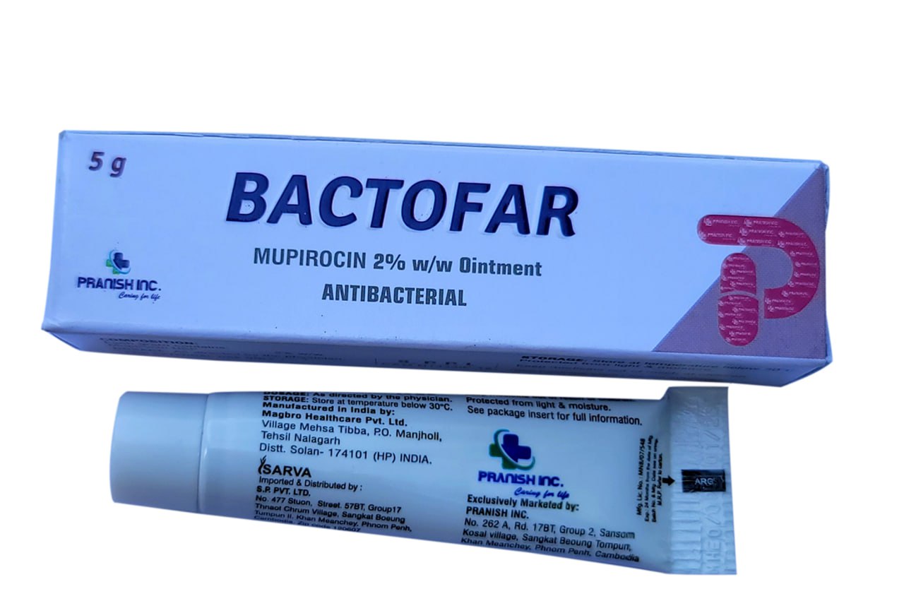 Mupirocin 2% w/w Ointment (BACTOFAR)